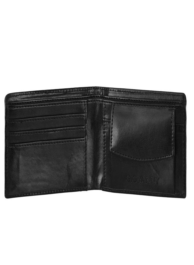 GIOVANNY GVN-BLKCHNGR01 Black Genuine Leather Wallet for Men - Image 3
